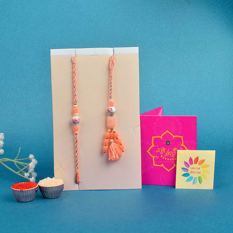 Charming Couple Rakhi Set