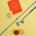 Designer Couple Rakhi Set for Bhaiya and Bhabhi | India’s Largest Brass Idols Brand - www.satvikstore.in