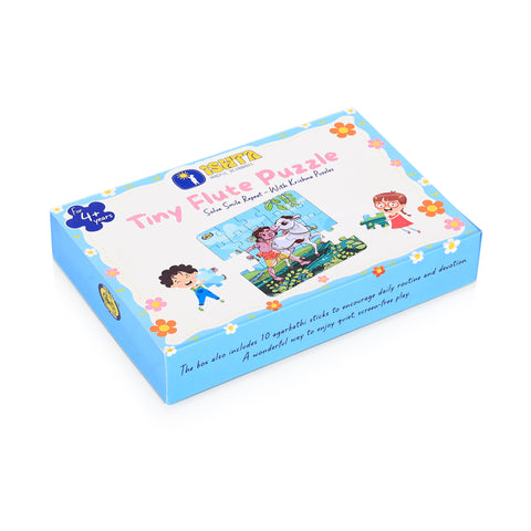 Kids Jigsaw Puzzle - Krishna with Cow | Fun, Focus & Devotion | Tiny Flute Puzzle