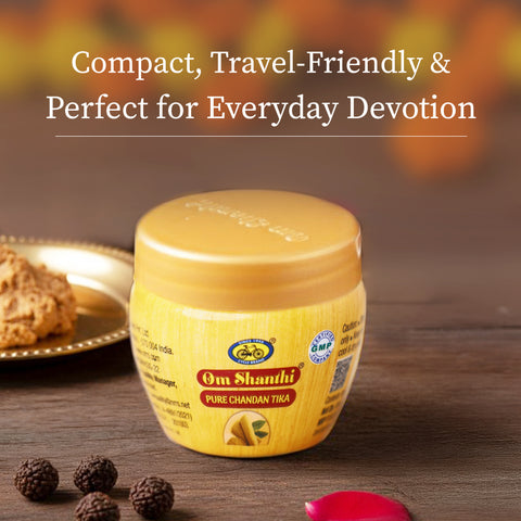 Om Shanthi Chandan Tika Paste - Pack of 2