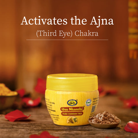 Om Shanthi Chandan Tika Paste - Pack of 2