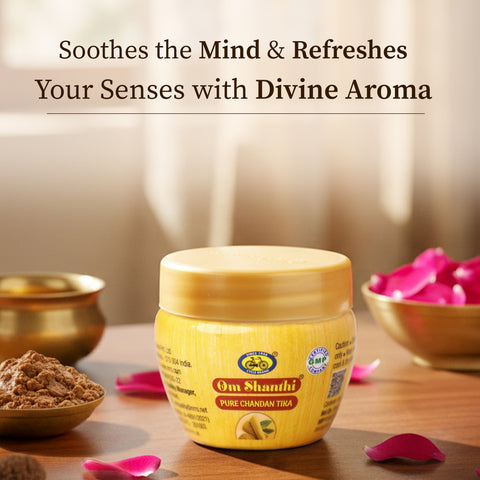 Om Shanthi Chandan Tika Paste - Pack of 2