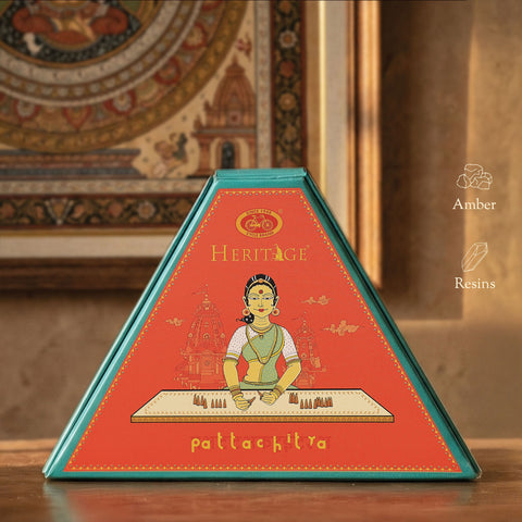 Cycle Heritage Celebration Collection – Signature Temple Incense Cones Inspired by 6 Indian Heritage Art Forms (72 Cones + Free Holder)