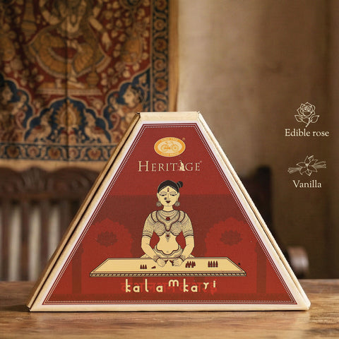 Cycle Heritage Celebration Collection – Signature Temple Incense Cones Inspired by 6 Indian Heritage Art Forms (72 Cones + Free Holder)