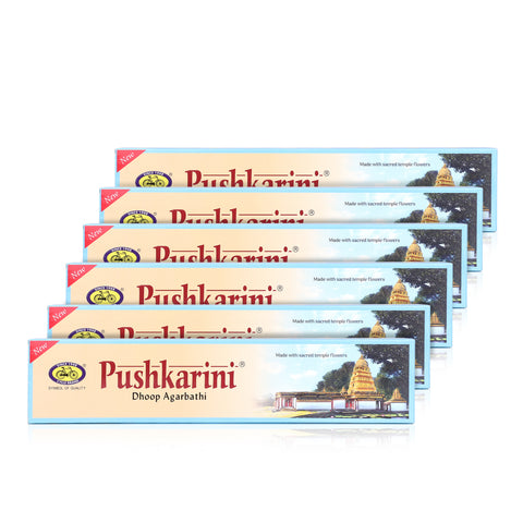 Pushkarini Dhoop Bathi - Made from Sacred Temple Flowers - Pack of 6