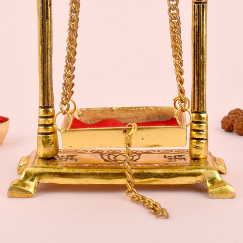 Elegant Metal Laddu Gopla Jhula For Janamshatmi