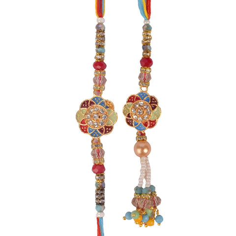 Celebrate Together: Couple Rakhi Bhaiya Bhabhi Rakhi Set