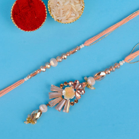 Elegant Matching Rakhi Set for Couples