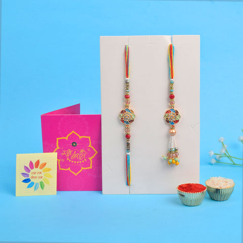 Celebrate Together: Couple Rakhi Bhaiya Bhabhi Rakhi Set