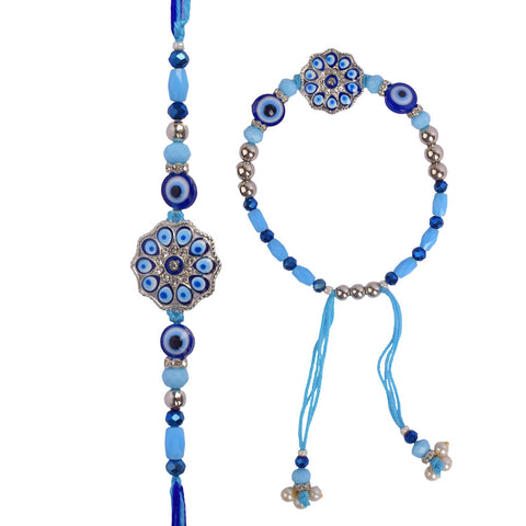 His & Hers Couple Rakhi Set