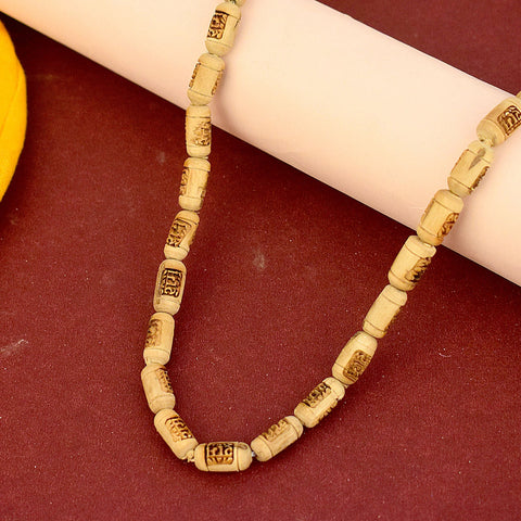 100% Pure Tulsi Kanthi Wooden Mala Engraved with Ram Name