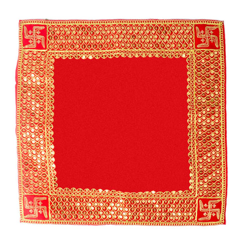 Swastik Design Aasan 16x16 Inch (Small) – Pack of 4