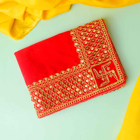 Swastik Design Aasan 16x24 Inch (Big) – Pack of 4
