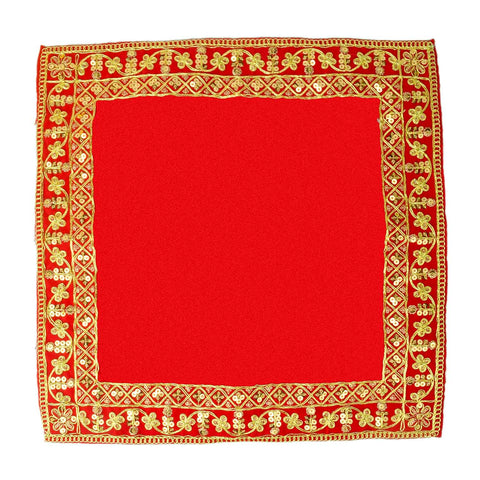 Designer Border Aasan 16x16 Inch (Small) – Pack of 4