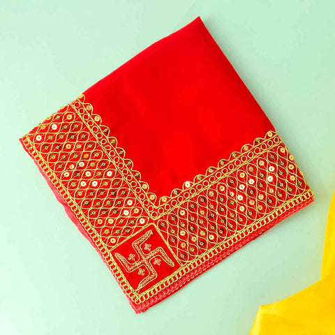 Swastik Design Aasan 16x16 Inch (Small) – Pack of 4