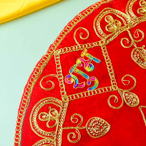 Round Shape Aasan 12x12 Inch (Small) Pack of 4