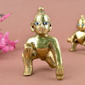 Brass Laddu Gopal Idol (Size 1) Puja Store Online Pooja Items Online Puja Samagri Pooja Store near me www.satvikstore.in