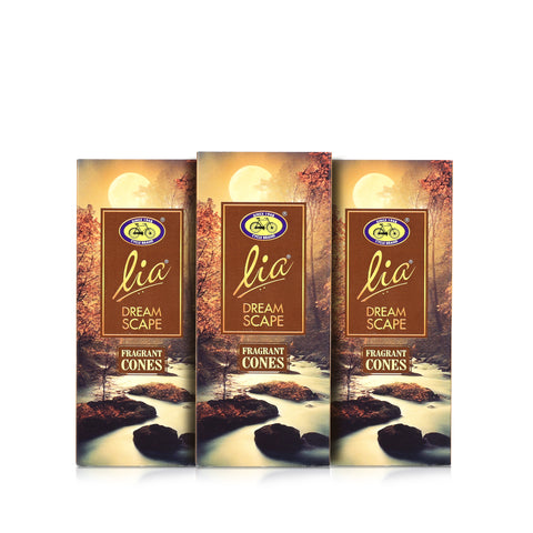 Dream Scape Pack of 3 Incense Cones - Lia Connoisseur Series