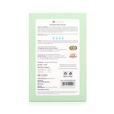 Pine Forest Aroma Reed Diffuser – Earth Edition | 30 ml, 5 N Reed Sticks