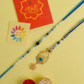 Designer Couple Rakhi Set for Bhaiya and Bhabhi | India’s Largest Brass Idols Brand - www.satvikstore.in