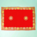Flower Designer Velvet Aasan | India’s Largest Pooja Accessories Brand - www.satvikstore.in