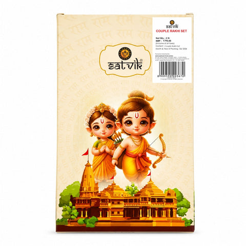 Eternal Bond Rakhi for Couples: Bhaiya Bhabhi Rakhi Set