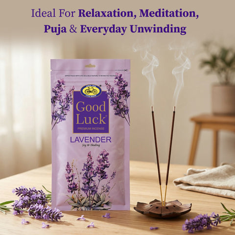 Good Luck Lavender – Calming Premium Incense Sticks for Relaxation