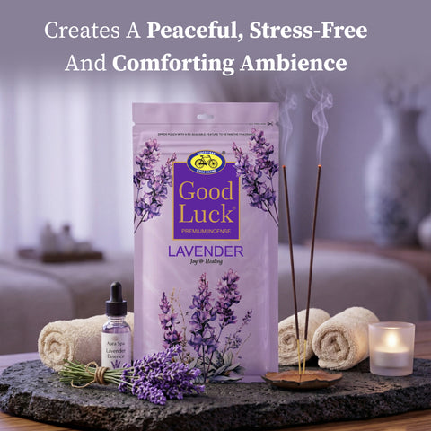 Good Luck Lavender – Calming Premium Incense Sticks for Relaxation