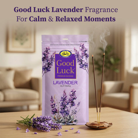 Good Luck Lavender – Calming Premium Incense Sticks for Relaxation