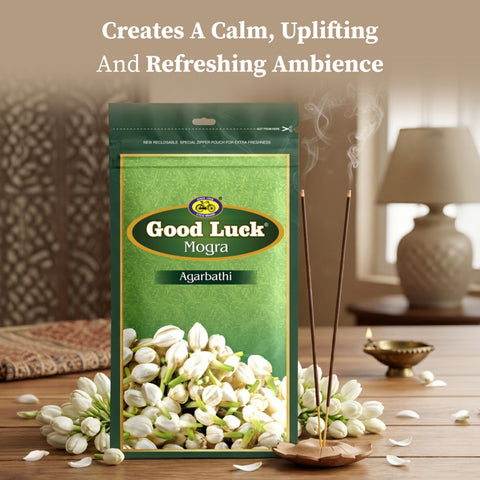 Good Luck Mogra – Floral Incense Sticks for Daily Calm