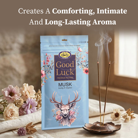 Good Luck Musk – Warm & Earthy Premium Incense Sticks