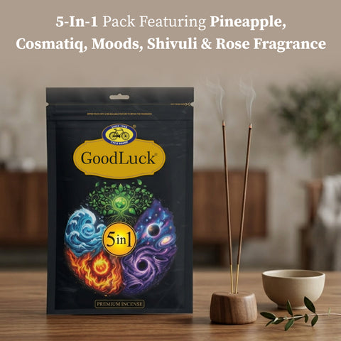 Good Luck 5 in 1 – Premium Incense Sticks Variety Pack