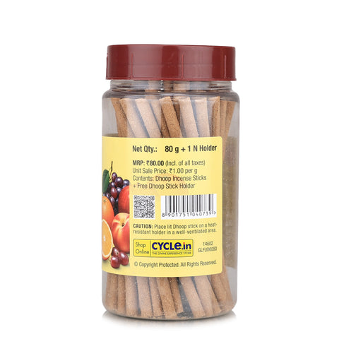 Frutti Solid Dhoop Sticks Jar – Nature Gift Fragrance | Free Holder