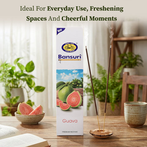 Bansuri Guava Agarbathi | Fruity Incense for Fresh Ambience