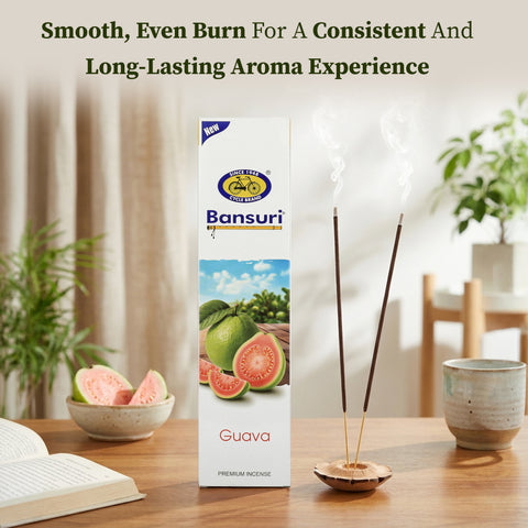 Bansuri Guava Agarbathi | Fruity Incense for Fresh Ambience