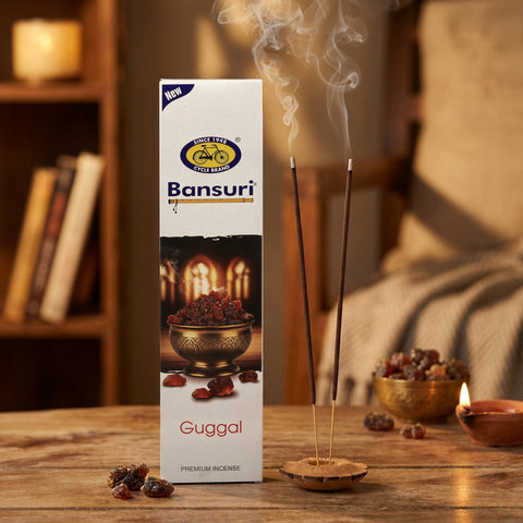 Bansuri Guggal Brown Bathi | Earthy Incense for Puja & Meditation
