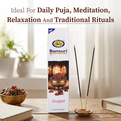 Bansuri Guggal Brown Bathi | Earthy Incense for Puja & Meditation