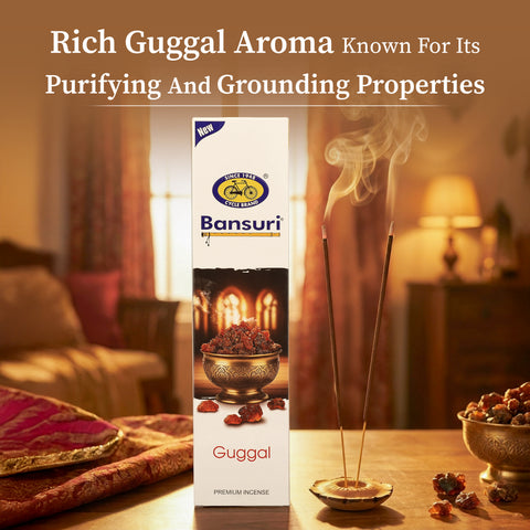 Bansuri Guggal Brown Bathi | Earthy Incense for Puja & Meditation