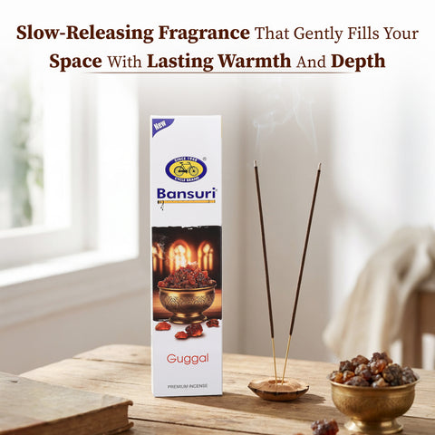 Bansuri Guggal Brown Bathi | Earthy Incense for Puja & Meditation