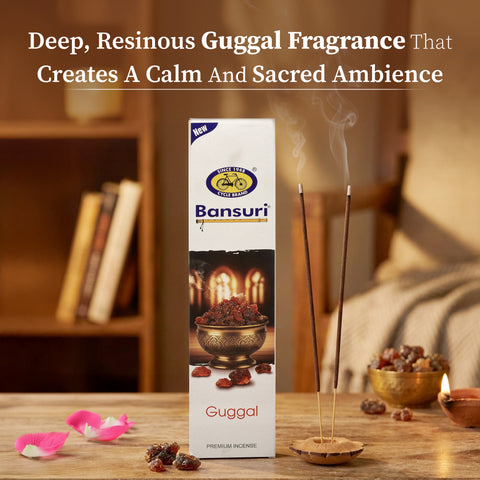 Bansuri Guggal Brown Bathi | Earthy Incense for Puja & Meditation