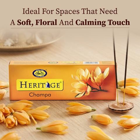 Heritage Champa Agarbathi – Exotic Floral Warmth for Serene Spaces