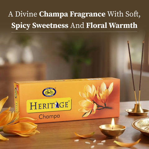 Heritage Champa Agarbathi – Exotic Floral Warmth for Serene Spaces