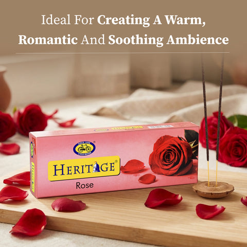 Heritage Rose Agarbatti – A Fragrance of Grace & Warmth