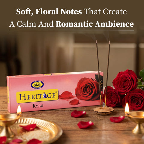Heritage Rose Agarbatti – A Fragrance of Grace & Warmth