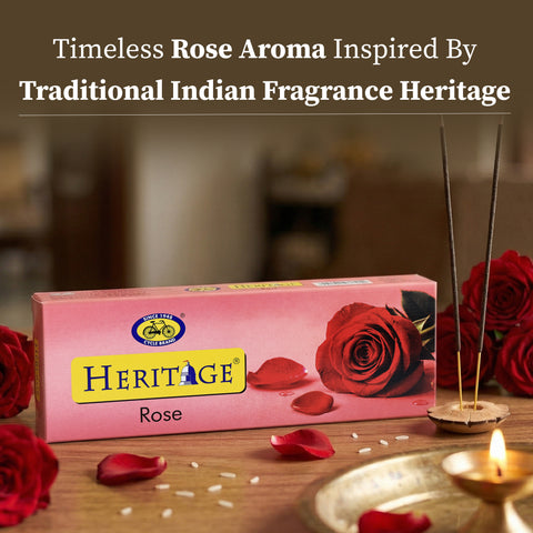 Heritage Rose Agarbatti – A Fragrance of Grace & Warmth