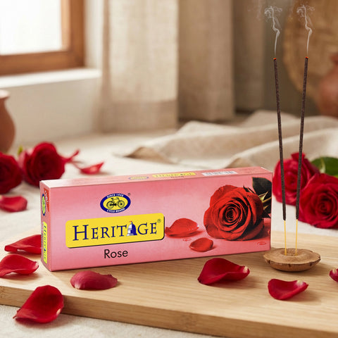 Heritage Rose Agarbatti – A Fragrance of Grace & Warmth
