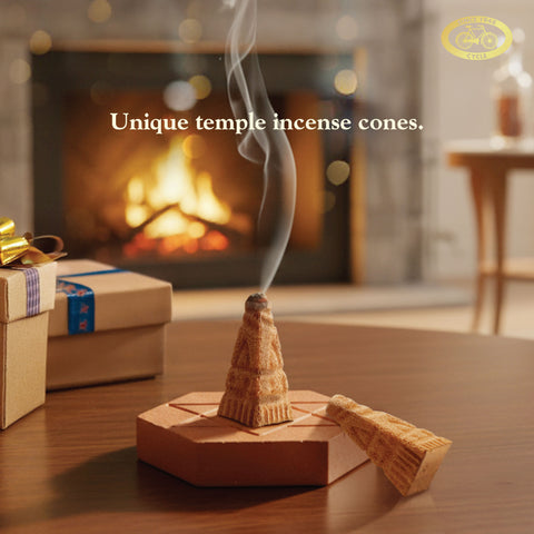 Cycle Heritage Celebration Collection – Signature Temple Incense Cones Inspired by 6 Indian Heritage Art Forms (72 Cones + Free Holder)