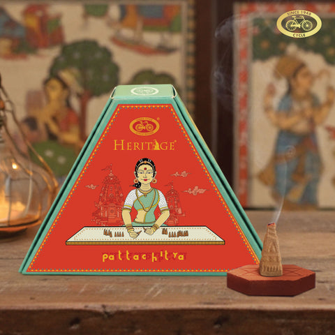 Cycle Heritage Celebration Collection – Signature Temple Incense Cones Inspired by 6 Indian Heritage Art Forms (72 Cones + Free Holder)