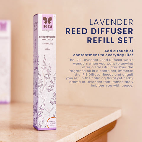 IRIS Lavender Reed Diffuser Refill Set