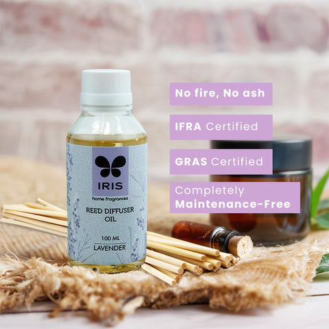 IRIS Lavender Reed Diffuser Refill Set